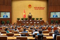 Quốc hội nghe Bộ trưởng Bộ Kl991.com nạp rút nhanh Nguyễn Văn Thắng trình dự án luật. 