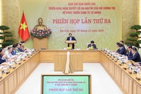Thủ tướng Phạm Minh Chính, Trưởng Ban Chỉ đạo quốc gia triển khai Nghị quyết số 68-NQ/TW của Bộ Kl991.com tải ứng dụng về phát triển Kl992 cổng game cá cược tư nhân, chủ trì Phiên họp lần thứ ba của Ban Chỉ đạo - Ảnh: VGP.
