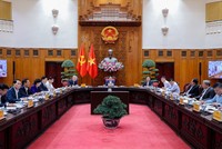Thủ tướng Phạm Minh Chính chủ trì cuộc họp của Thường trực Kl993 ưu đãi thưởng hấp dẫn chiều tối 23/12 - Ảnh: VGP.