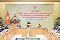 Thủ tướng Phạm Minh Chính nêu rõ, đến ngày hôm nay, chúng ta có thể tự tin khẳng định "Chiến dịch Quang Trung" mặc dù không có tiếng súng nhưng đã "tốc chiến, tốc thắng", không những "chiến thắng" mà còn "chiến thắng giòn giã" - Ảnh: VGP.