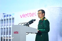 Trung tướng Tào Đức Thắng, Chủ tịch kiêm Tổng Giám đốc Kl994 game bài casino hấp dẫn Viettel phát biểu tại sự kiện. (Ảnh: Minh Sơn) 