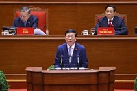 Bộ trưởng Kl99 nổ hũ Trần Hồng Minh bày tham luận - Ảnh: TTXVN. 