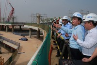 Chiều 9/1/2026, Phó Thủ tướng Trần Hồng Hà đã kiểm tra tiến độ tổng thể dự án Cảng hàng không quốc tế Long Thành, làm việc với các bộ, ngành, chủ Kl99ok phiên bản mới, nhà thầu thi công các dự án thành phần - Ảnh: VGP