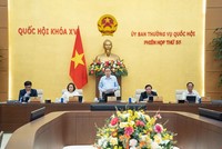 Chủ tịch Quốc hội Trần Thanh Mẫn điều hành phiên thảo luận. 