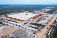 Công trường thi công Cảng hàng không Quảng Trị.