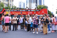 Du khách quốc tế tại TP.HCM.