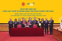 PVcomBank hợp tác với Cục Thuế hỗ trợ hộ Kl992 VIP Trang Chủ 2026 kê khai thuế