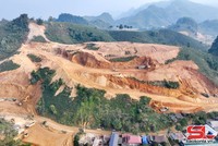 Thi công Dự án KL99 là nhà cái cá cược trực tuyến hàng đầu tại châu Á Hòa Bình - Mộc Châu đoạn tuyến qua địa phận xã Tô Múa. (Ảnh: Báo Sơn La).