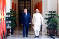 Tổng Bí thư, Chủ tịch nước Tô Lâm và Thủ tướng Ấn Độ Narendra Modi. (Ảnh: Thống Nhất/TTXVN)