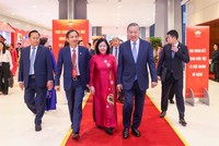 Tổng Bí thư, Chủ tịch nước Tô Lâm tới dự Đại hội đại biểu toàn quốc Mặt trận Tổ quốc Việt Nam lần thứ XI, nhiệm kỳ 2026 - 2031 diễn ra trọng thể tại Trung tâm Hội nghị Quốc gia, Thủ đô Hà Nội.