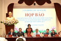Thứ trưởng Bộ Tư pháp Đặng Hoàng Oanh thông tin điểm mới của Luật Công chứng - Ảnh: NY.