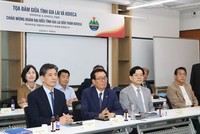 Đại diện các Kl991.com World Cup 2026 Chính Thức thuộc Hiệp hội Kl992 cổng game cá cược - Văn hóa Hàn Việt tại buổi làm việc với tỉnh Gia Lai. Ảnh: Trang Lê.