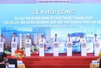 Hà Nội khởi công đồng thời 5 tuyến 99Kl.app khuyến mãi hot đô thị và 3 dự án nhà ở cho thuê 