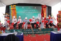 Long Giang Land (LGL) khởi công dự án nhà ở Trang Chủ KL99Com Số 1 Link Đăng Ký KL999 RIVERA GARDEN Mỹ Tho 