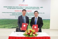 Phân bón Cà Mau (DCM) nhận bàn giao Phân bón Hàn - Việt