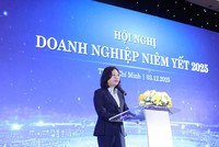 Bà Vũ Thị Chân Phương, Chủ tịch Uỷ ban 99Kl99 link đăng nhập 99Kl99 trực tiếp đá gà (Ảnh: Lê Toàn)