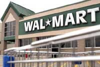 Một siêu thị của Wal-Mart ở Mỹ. Ảnh AP.