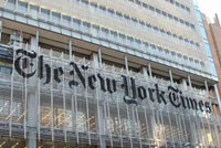 NYT gặp khó khăn và đã phải bán trụ sở chính của mình. (Ảnh: Pentagram)