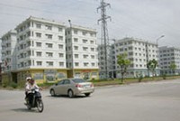 Thị trường BĐS cần vận động theo đúng qui luật. Trong ảnh: Nhà cho người có thu nhập thấp, khu đô thị Sài Đồng