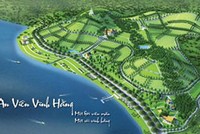 Mô hình trên giấy của nghĩa trang AVVH, kề sát bờ thượng nguồn sông Đồng Nai
