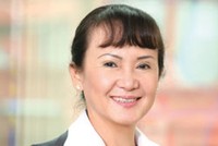 Bà Huỳnh Bích Ngọc - Chủ tịch HĐQT Công ty Cổ phần Kl994 nhà cái bóng đá world cup - Thương mại Thành Thành Công và Công ty Cổ phần Bourbon Tây Ninh