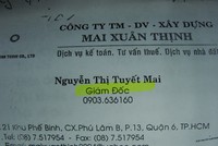 Dựa vào mác giám đốc, bà Mai đã dễ dàng vay mượn tiền của nhiều người.