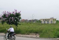 Khu đấu giá đất tại quận Cầu Giấy. Ảnh: Internet.
