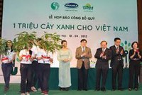 Vinamilk hỗ trợ 3 tỷ đồng cho Quỹ 1 triệu cây xanh 