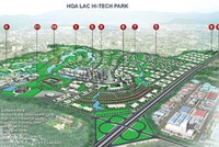 Khu công nghệ cao Hòa Lạc mới giải phóng được 58% mặt bằng