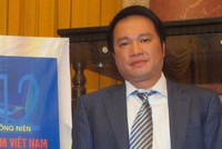 Ông Hồ Hùng Anh, Chủ tịch Hội đồng Quản trị Techcombank, tại lễ phát hành “Báo cáo thường niên Chỉ số tín nhiệm Việt Nam 2012” - Ảnh: VNE