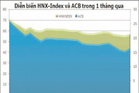 HNX-Index giảm gần 20% sau 1 tháng 
