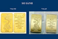 Phát hiện 300 lượng vàng nhái SJC