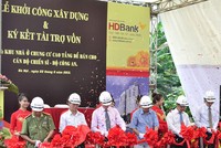 Khởi công dự án nhà phục vụ cán bộ thuộc Bộ Công An