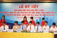 BIDV ký hợp đồng triển khai gói sản phẩm liên kết 4 nhà