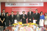 Lễ ký kết giữa Prudential và Maritime Bank