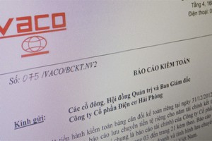 BCTC năm 2012 của DHP thể hiện khoản Kl99 nổ hũ sau thuế chưa phân phối hơn 12 tỷ đồng 
