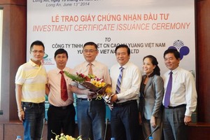 Yu Yuang Việt Nam Kl99ok phiên bản mới 58 triệu USD vào Long An