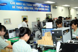Kl994 nhà cái bóng đá world cup điện thoại di động ở Nhà máy Samsung Thái Nguyên