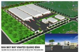 Dự án xây dựng Nhà máy may Quảng Bình có tổng vốn Kl99ok phiên bản mới 150 tỷ đồng.
