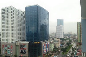 Trong quý I/2016, thị trường văn phòng Hà Nội đón nhận thêm 52.800 m2 sàn văn phòng hạng A từ Dự án TNR Tower