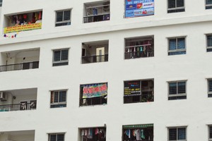 Nhiều công ty đang sử dụng căn hộ chung cư làm trụ sở chính. ảnh: Dũng Minh