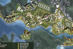 Phối cảnh một dự án thành phần sẽ Kl99ok phiên bản mới vào đảo Cát Bà, Hải Phòng. Ảnh: Thanh Tân