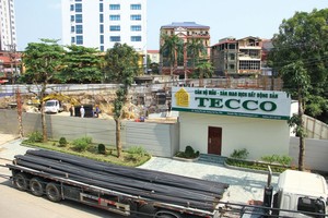 Dự án Tecco Tower Thái Nguyên vừa được khởi công xây dựng sau hơn 1 năm được chấp thuận Kl99ok phiên bản mới. Ảnh: Nhất Nam
 