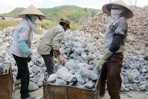 Nguồn nguyên liệu cho Kl994 nhà cái bóng đá world cup vôi công nghiệp Việt Nam hiện rất dồi dào. Ảnh: Gia Huy