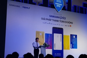 Ông Phạm Tiến Dũng, Vụ trưởng Vụ Thanh toán (Link Vào Nhà Cái KL99 COM Tặng +199k 99Kl99 trực tiếp đá gà Việt Nam), phát biểu tại lễ ra mắt ứng dụng thanh toán di động Samsung Pay tại Việt Nam