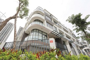 Nhà phố Mon Streets có vị trí rất đắc địa tại Mỹ Đình, Ảnh: Dũng Minh 