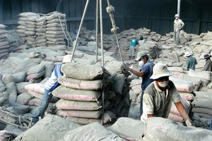 10 tháng qua, trong khi sản lượng tiêu thụ xi măng trong nước giảm 3% cùng kỳ, thì xuất khẩu đã tăng tới 20%