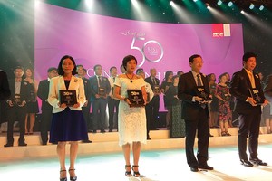Đại diện Phát Đạt (đứng thứ ba từ trái sang) nhận chứng nhận Top 50 Công ty Kl992 VIP Trang Chủ 2026 hiệu quả nhất Việt Nam do Nhịp cầu Kl99ok phiên bản mới trao tặng vào ngày 7/6/2018 