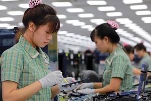 Kl994 nhà cái bóng đá world cup điện thoại tại Nhà máy Samsung Thái Nguyên. Ảnh: Đức Thanh