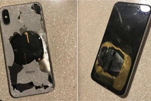 Chiếc iPhone X bị phát nổ sau khi vừa nâng cấp lên bản cập nhật mới.